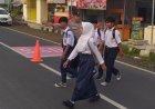 Polsek Lakbok Hadirkan Rasa Aman di Pagi Hari Lewat Strong Point di Depan Sekolah