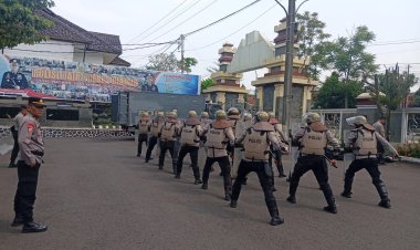Polres Ciamis Tingkatkan Kesiapsiagaan Personel Melalui Latihan Dalmas Rutin